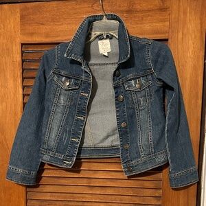EST 1989 PLACE Girls Denim Button Up Cotton Jean Jacket w Pockets Size M 7/8